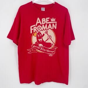 M&O Knits Ferris Bueller Abe Froman Sausage King of Chicago Shirt Size Large